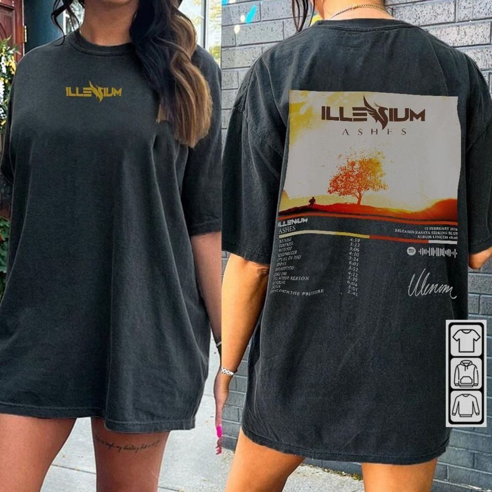 Illenium Music Shirt Illenium Live World Tour 2023 Shirt 2 Sided